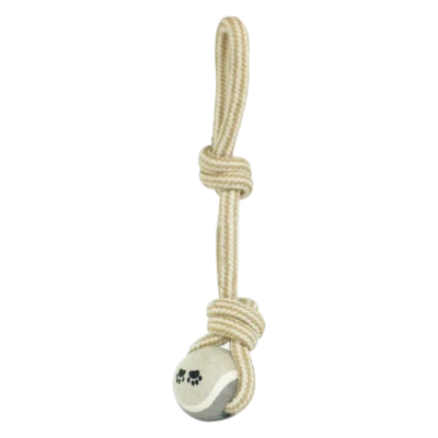Fancy Pets - Juguete de Cuerda para Perro de Doble Nudo con Pelota