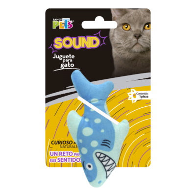 Fancy Pets - Juguete Para Gato Peluche Tiburón Sound