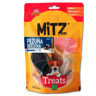 Premios para Perros Pezuña Rellena de Res Deshidratada, treats pezuña de res natural para consentir a tu mascota.
