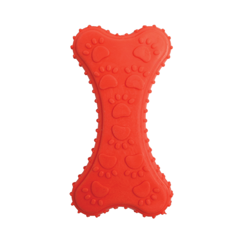 fl8509_2 Fancy pets - Juguete para Perro Hueso de Caucho con Huellas