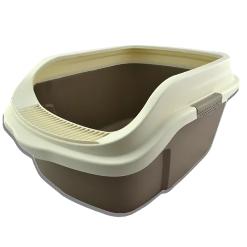 arenero-con-rejilla-cafe Sunny Pets - Arenero para Gatos con Rejilla para Limpieza de Patas