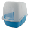 Arenero para Gatos Toilet Deluxe con Puerta Abatible Incluye pala y rejilla limpiadora
