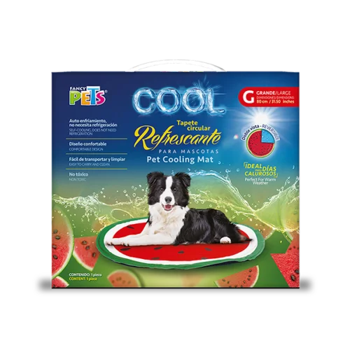 Fancy Pets - Tapete Refrescante para Perros Circular Sandia Tamaño Grande