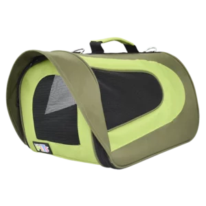 Fancy Pets - Transportadora de Tela Verde Olivo Fashion