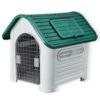 Sunny - Casa para Perro con Teja y Puerta Metálica