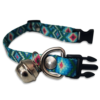 Collar para Gato con Cascabel Color Azul con Rombos de Colores