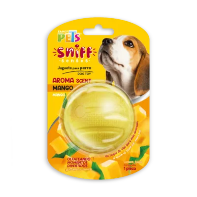 Pelota para perros sniff con aroma a mango